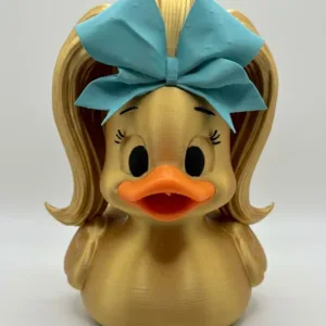 202mm Gold With Teal Bow