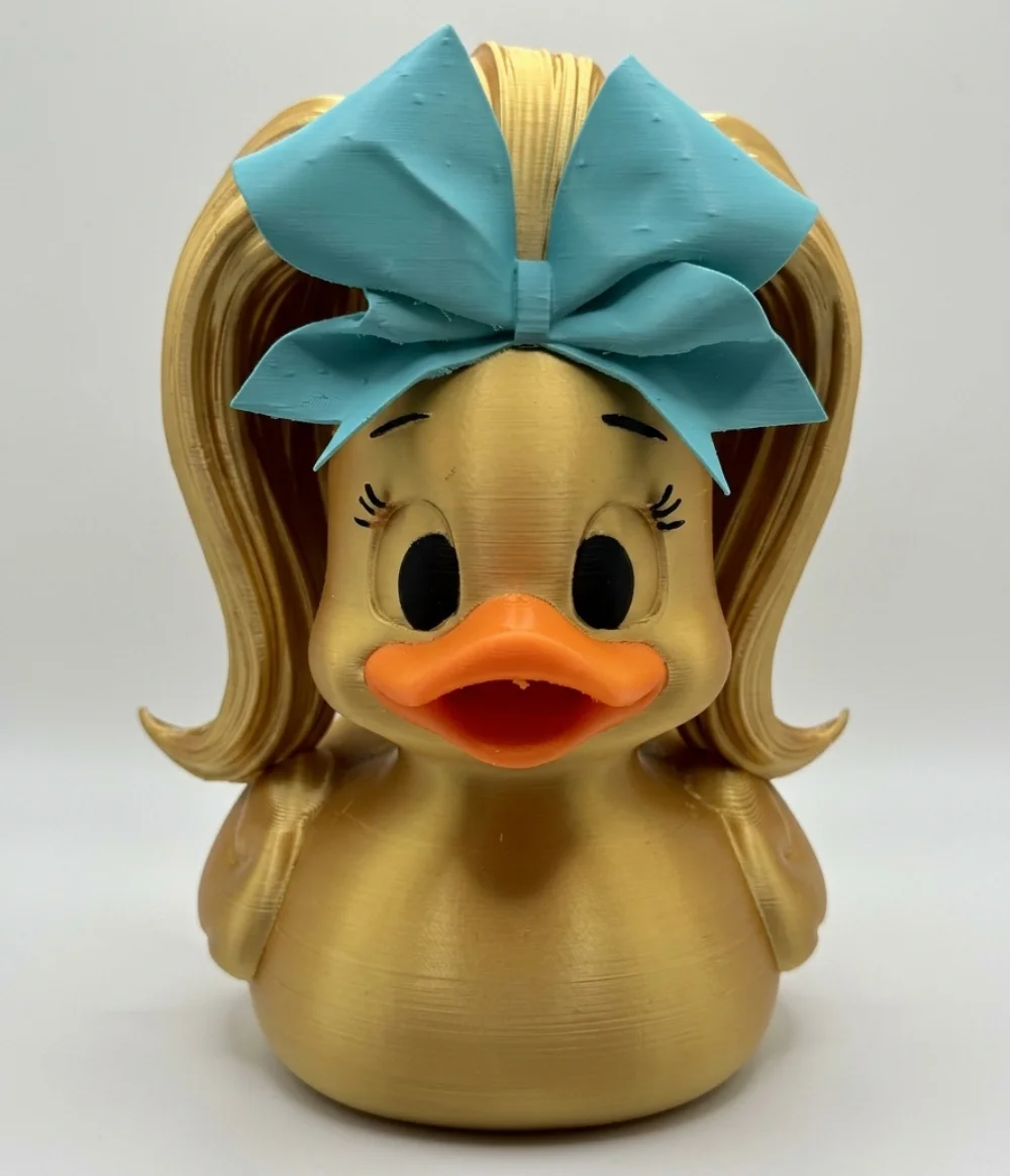 202mm Gold With Teal Bow